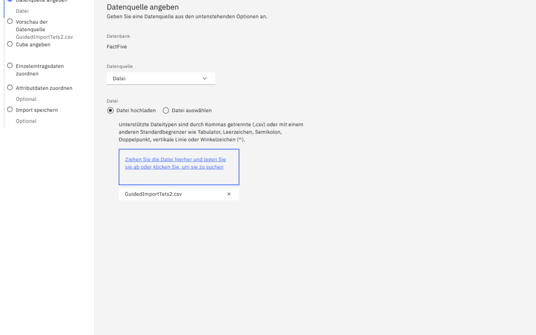 Der geführte Importprozess in PAW einfach erklärt